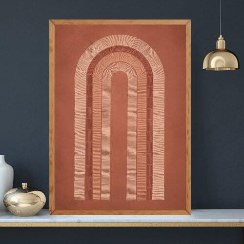 Abstract Sun Art Print Boho Poster Woman Bundle Line Canvas Posters Nordic Painting Beige Pictures Gallery Home Wall Decoration