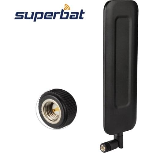 Superbat 2dBi 4G LTE Antenna Wide Band SMA Plug Dipole for 4G LTE Wireless Router Outdoor Trail Camera Building Mobile Cell Phon