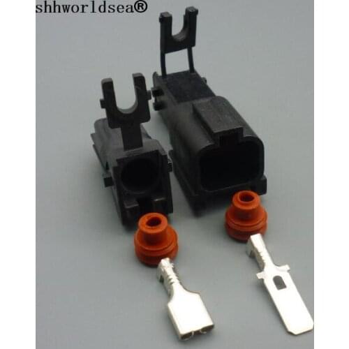 Shhworldsea 222-6214-40 7123-6214-40 Automotive Electric Headlight 1Pin Connector Female Male For Mitshubishi Canter Light Truck