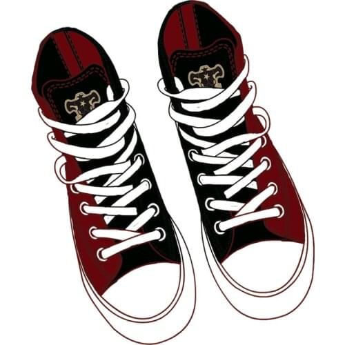 Brdwn Black Clover Asta Official Authorization Fashion Flat Casual Canvas Shoes