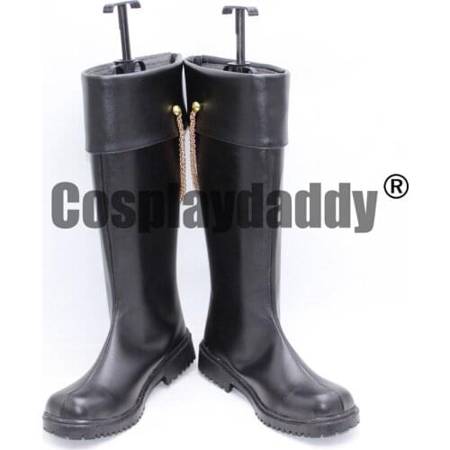 Idolish7 Yamato Black Cosplay Shoes Halloween Boots X002