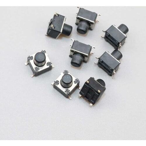 Cltgxdd 3PCS 6*6 Micro Push Button Switch 6*6*7mm Tactile Tact Switch 6x6x7 4 Pin SMD SMT Height : 7mm