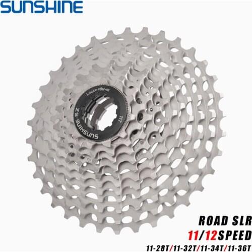 SUNSHINE Ultralight Road Bicycle Cassette 11S/12S Freewheel 28T/32T/34T36T Cycling CNC flywheel HyperGlide System