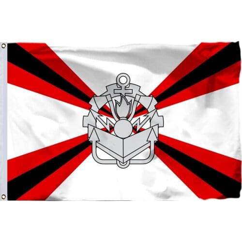 Russian Construction and Quartering units Flag 90 x 150 cm Polyester Russia Army Military Flags And Banners For Victory Day