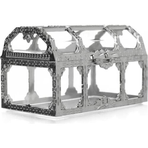 Treasure Chest Candy Box Wedding Favor Mini Gift Boxes Plastic Transparent Jewelry Storage Case LX7791