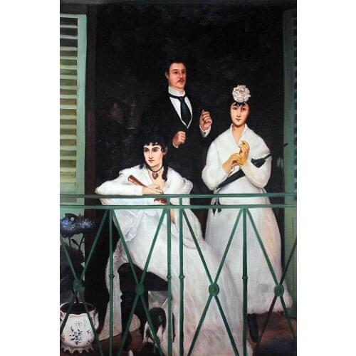 The Balcony by Edouard Manet Painting Abstract Art Wall Decor Oil Painting Frameless Classic Art Home Decor