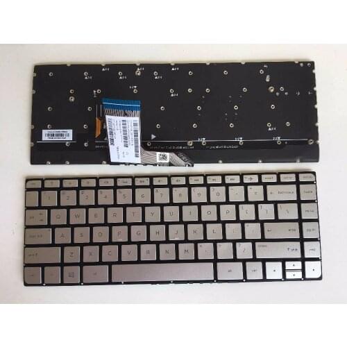 New for HP Spectre x360 15-ap000 15t-ap000 15-ap011dx 15-ap012dx 15-ap052nr US Keyboard backlit Silver No Frame