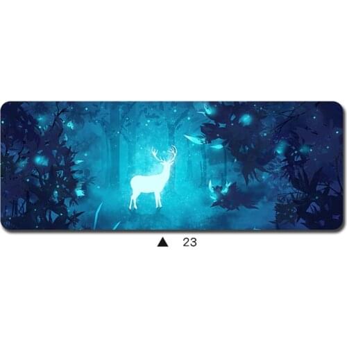 Deer mouse pad gamer Mass pattern 90x40cm notbook mouse mat gaming mousepad HD print pad mouse PC desk padmouse mats