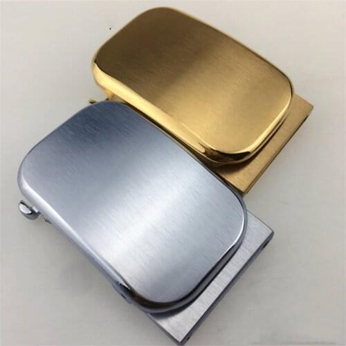 DIY leather craft solid brass material 35mm inner width silver and golden color belt buckle luxury design 1pc/set