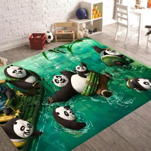 Kungfu Panda2 Patterned Carpet ,Non Slip Floor Carpet,Teens Carpet,Turkish Rug