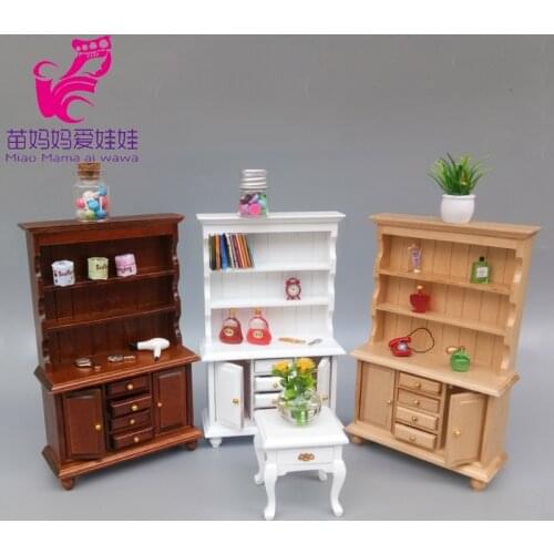 1:12 Dollhouse Furniture Ornaments Three Layers Display Cabinet Mini Doll House Furnishing