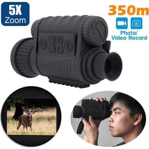 Night Vision Monocular Night Hunting Scope Sight Riflescope Night Vision Telescope Optical Night Sight IR Nightvision Device
