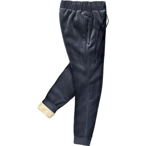 6XL 7XL 8XL Mens Winter Warm Pants Windbreaker Hip Hop Thicken cotton Pants Streetwear Sweatpants velvet Joggers Men Trousers