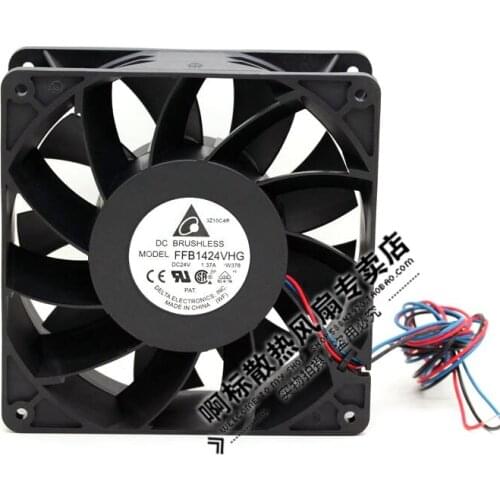 Brand new DELTA FFB1424VHG 14050 14CM 24V 1.37A 3PIN Frequency converter cooling fan
