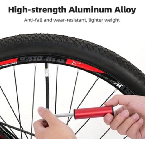 Mini Portable Bicycle Pump Aluminum Alloy Cycling Hand Air Pump Ball Tire Inflator MTB Mountain Road Bike Pump 120PSI