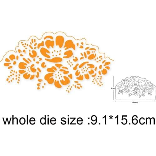 Flower Border Cutting dies New 2021 Metal Cutting Dies For Scrapbooking and Card Making Decorative Embossing Die Cut Craft dies