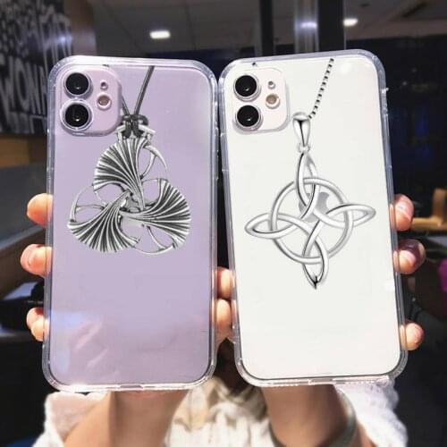 Zororong Necklace Art transparent Phone Case For iPhone 12 Mini 11 Pro XS Max X XR 7 8 Plus
