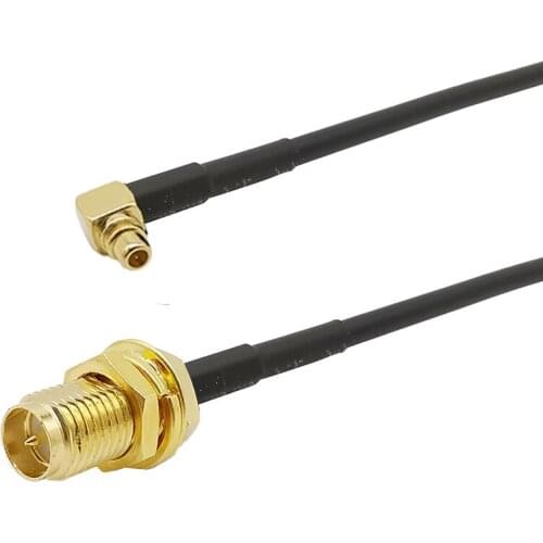 5PCS RP SMA to MMCX RG174 RF Cable RP-SMA Female to MMCX Male Right Angle FPV Antenna for PandaRC VT5804/VT5804PRO/VT5804V2