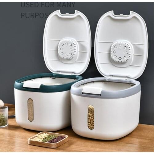 Rice Bucket Insect-proof Moisture-proof Cylinder Sealed Box Noodle Container Flour Storage Tank Household Food Organizer