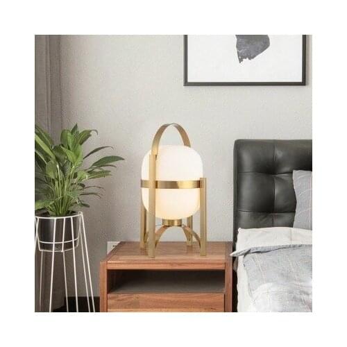 Modern glass ball led bedside lamp lampara de mesa lamp table table lamps for bedroom living room bedside bedroom deco bed lamp