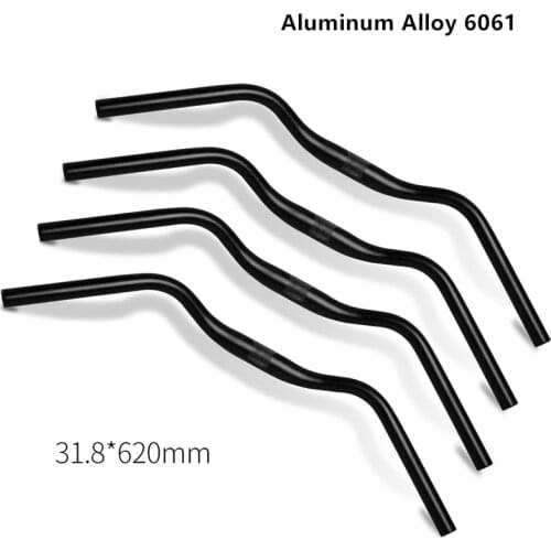 Urban Leisure Bicycle Handlebar Mountain MTB Road Bike Retro Handle Aluminum Alloy 620mm 31.8mm Cycling Parts