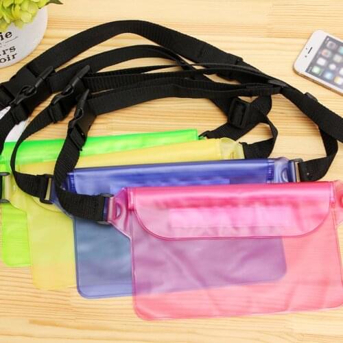 Waterproof Swimming Bag Ski Drift Diving Shoulder Waist Pack Bag Underwater Mobile Phone Bags Case Cover