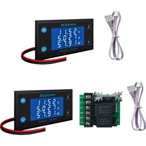DC 0-200V 10A Voltmeter Ammeter Power Meter Voltage Current Monitor Panel Meter