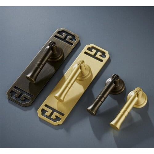 All copper new Chinese style ring gold antique copper cabinet door drawer drawer cabinet furniture handle modern Chinese style