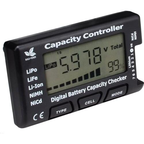 High Quality Cellmeter-7 Digital Battery Capacity Checker RC CellMeter 7 For LiPo LiFe Li-ion NiMH Nicd