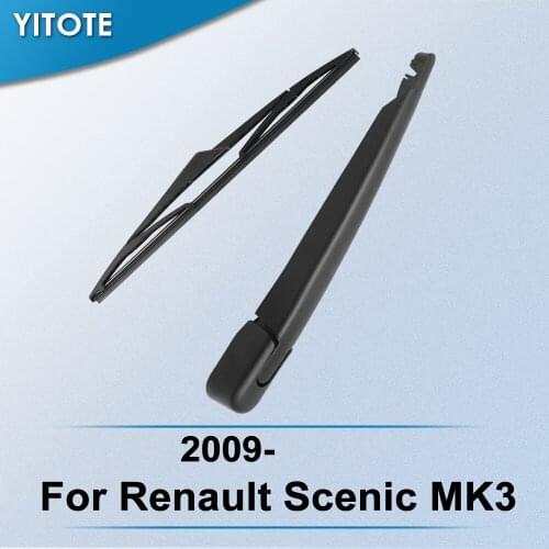 YITOTE Rear Wiper & Arm for Renault Scenic MK3 2009 2010 2011 2012 2013 2014 2015 2016 2017