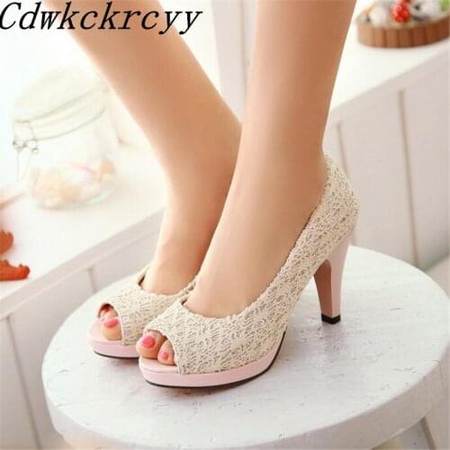 Summer New pattern fashion Europe and America Lace Sequins Fish mouth Women sandals Simplicity temperament Rome Women sandals