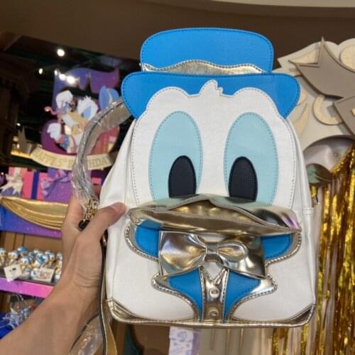 2021.5 New Style Shanghai Disney 5th Anniversary Commemorative Donald Duck Cartoon Cute Backpack Messenger Bag Girl Gift AG2526