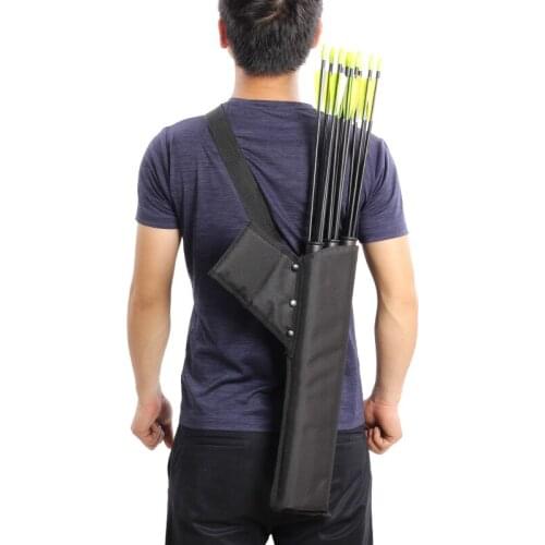2021 Crossbow Hunting Double Strap Three Tube Pot Bag Compound Recurve Bow Carried Hang Archery Barrel Archery Archery Bows Bag