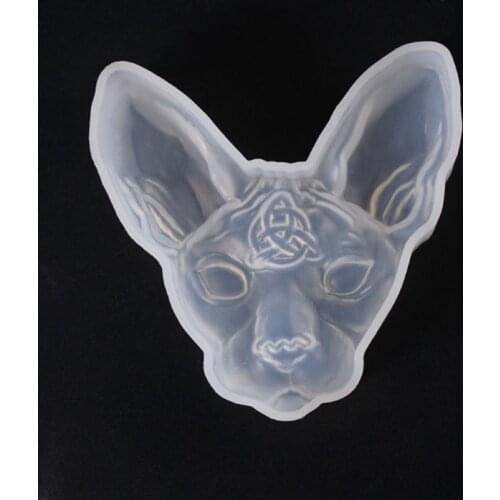 3D Cartoon Cat Silicone Resin Epoxy UV Glue Mold Creative Craft DIY Pendant Jewelry Brooch Making Accessory Tool 203B