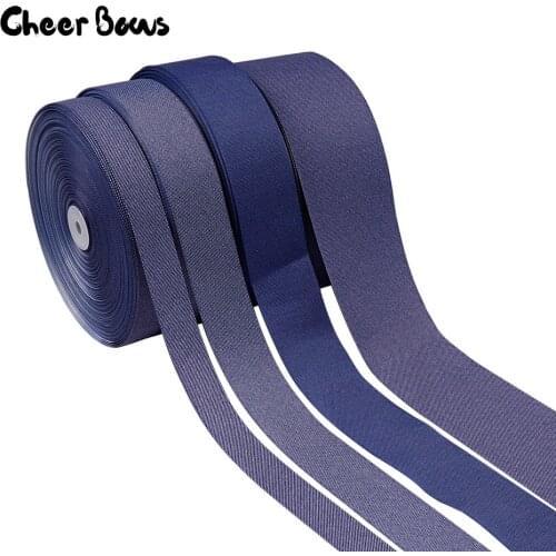 5Y/lot 25/28/50/75mm Solid Color Denim Ribbon DIY Handmade Material Apparel Sewing Fabric Home Textile Ribbon Garment Decorative