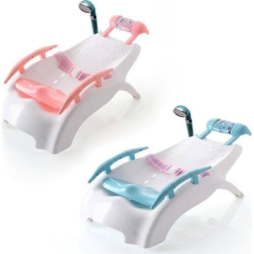 Without musical New Kids Child shampoo chair baby wash hair chair bed bathtub baby safety care folding chair