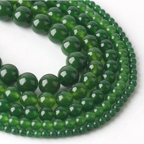 Natural Stone Beads malaysian Jades Round Loose Beads For Jewelry Making 4/6/8/10/12mm DIY Handmade Bracelets
