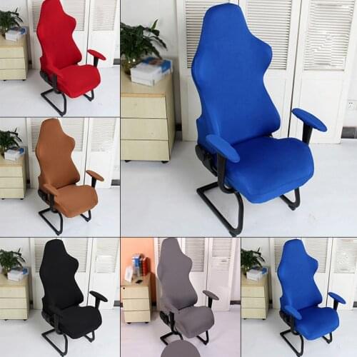 1 Set Gaming Chair Cover Office Chair Cover Elastic Armchair Seat Cover For Computer Gaming Armchair Sofa Cover High Quality