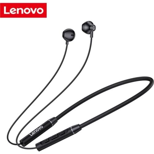 Lenovo QE08 Dynamic Neckband Bluetooth-Compatible 5.0 Long Battery Life Headphones New Upgrade HIFI Stereo Earphone Running
