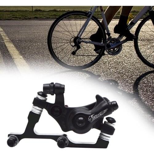 Deluxe Bike Disc Brake Caliper Road Bicycle Line Pulling F140 Mechanical Disc Brakes Black