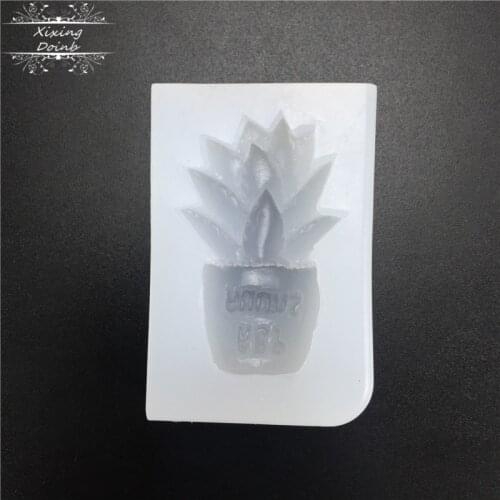 Resin mold DIY potted shape silicone mold cake decoration tool hand craft ornament pendant Decoration tool