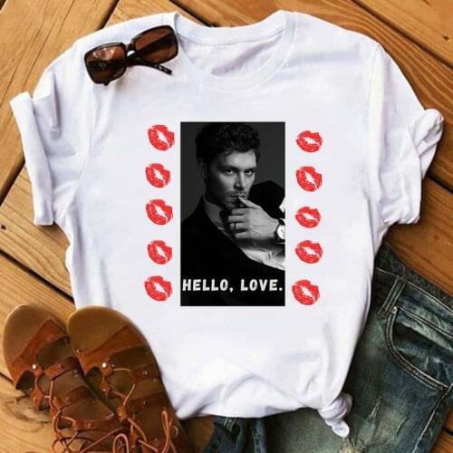 The Vampire Diaries T Shirt Summer Harajuku Tee Tops Girls comfortable Short Sleeve Tee Shirt 90s Cool Women T-shirt