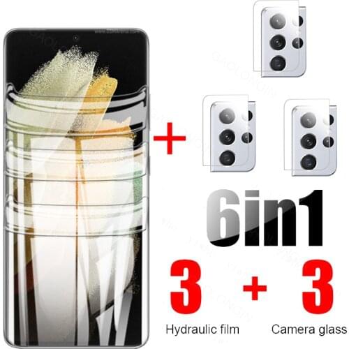 S21ultra hydrogel film for samsung galaxy s21 ultra plus screen protector s21 fe camera lens glass s20 fe s20ultra note 20