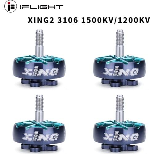 IFlight XING2 3106 1500KV/1200KV 4-6S FPV Unibell Motor W/ 5mm Titanium Alloy shaft Compatible 7/8/9inch Propeller for FPV Drone