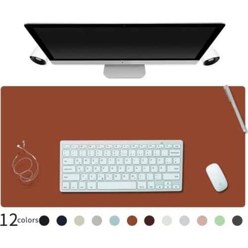 Mouse Pad Grande Xl PU Leather MousePad Large Gamer Carpet PC Mat Keyboard Laptop Waterproof Desk Writing Table Cover 90x40