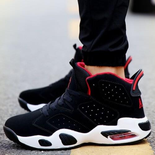 New Basketball Shoes For Men Athletic Breathable Outdoor Sneakers Wear Resistant Non-slip Mid Upper Sports Training Shoes