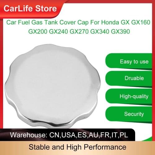 New Chrome Plated Car Auto Fuel Tank Cover Fuel Gas Tank Cap For Honda GX GX160 GX200 GX240 GX270 GX340 GX390
