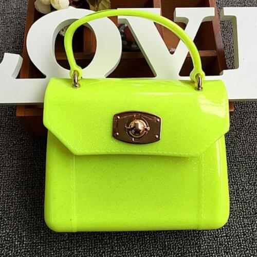 New Crossbody Pouches For Girls Handbag Silica Gel Princess Womens Wallets Jelly Package Small Coin Purses Change Bags A814