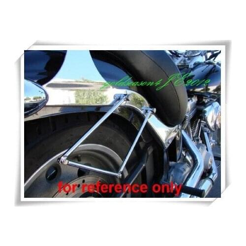 Freeshipping CHROME SADDLEBAG SUPPORT BARS FITTING for Honda Rebel CMX 250 Shadow ACE VT400/VT750 VF