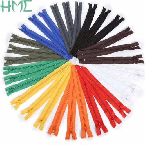 Wholesale Retail 10Pcs/lot 20cm Colorful Nylon Coil Zippers Tailor Garment Sewing Craft Handcraft DIY Dress Clothes Accessories